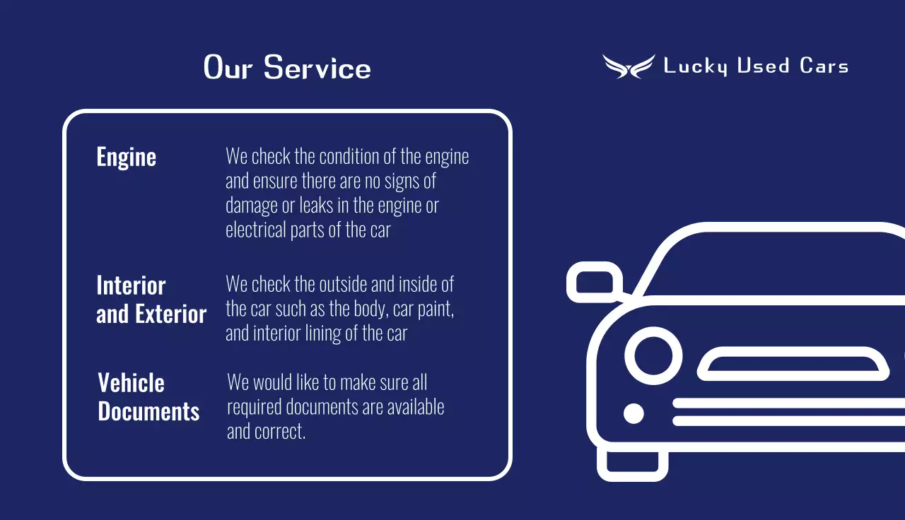 Navy Modern Car Promotion Business Card