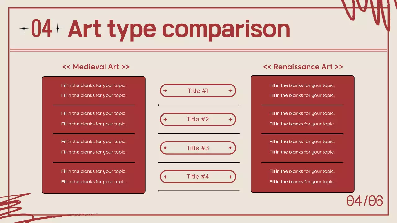 베이지 중세 미술 과정 프레젠테이션