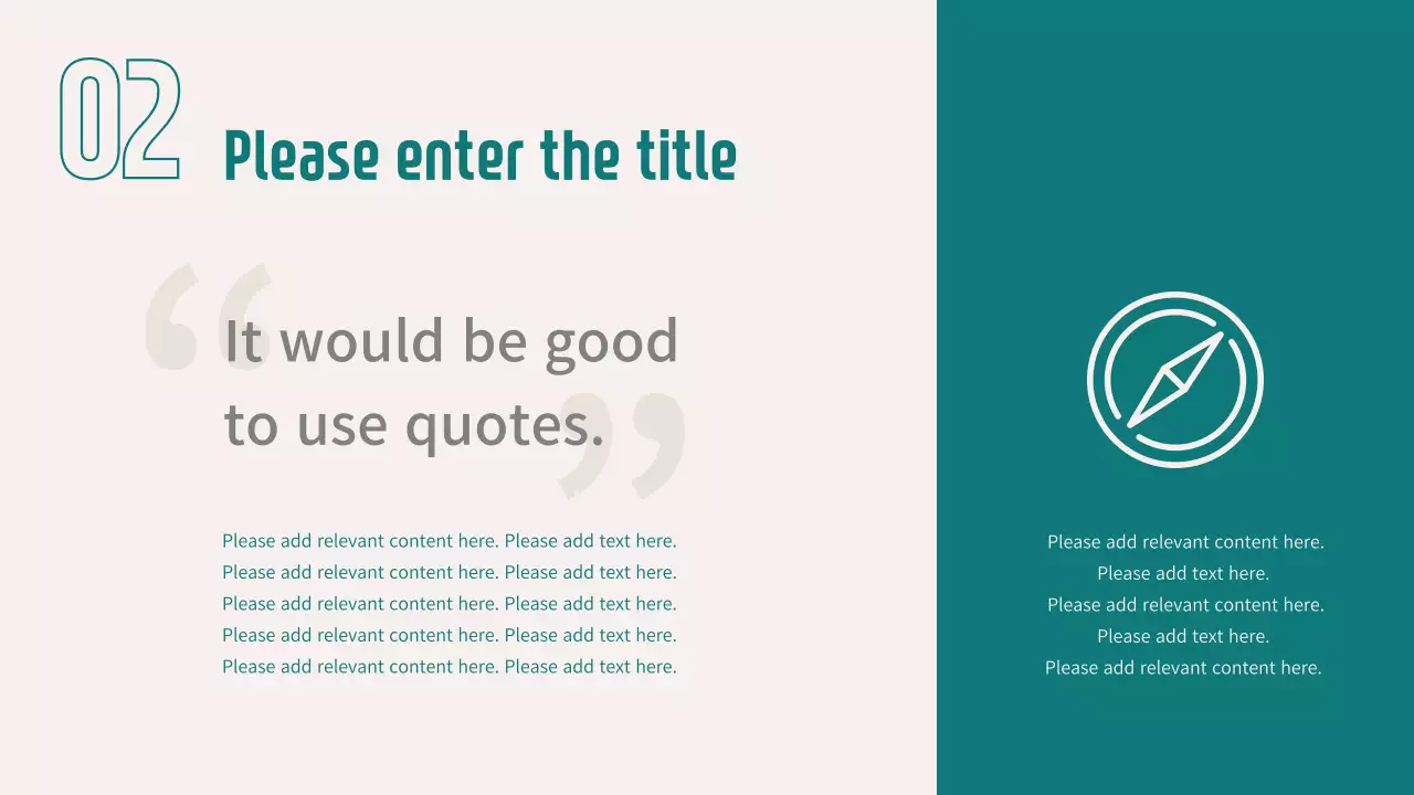 Teal Clean Business Presentation