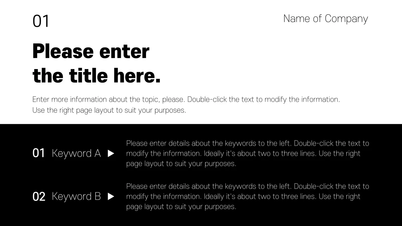 Sales business presentations