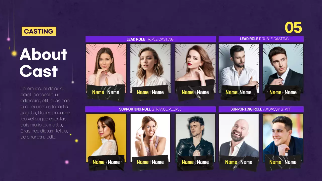 Purple Creative Musical Proposal Pitch Presentation