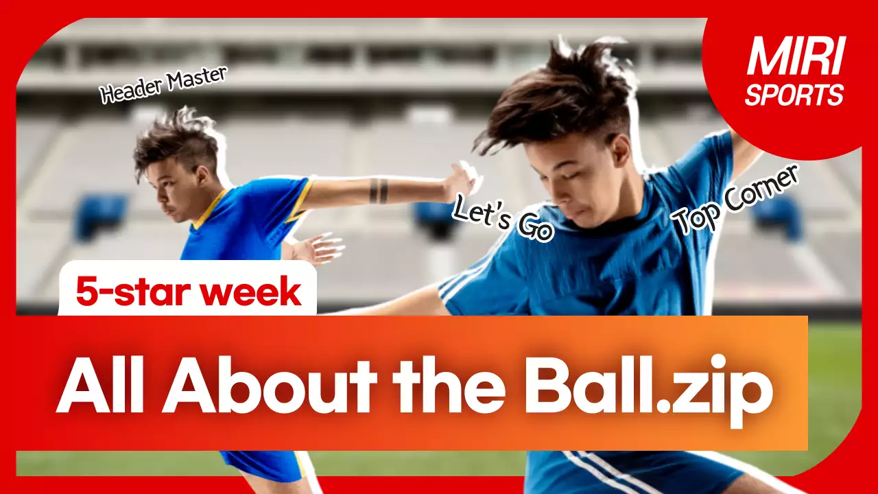 Red Trendy Soccer Promotion YouTube Thumbnail