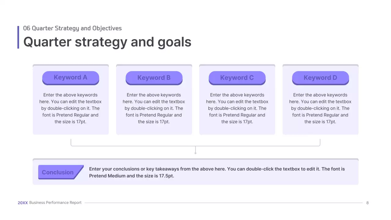 Purple, three-dimensional UI concept business presentation kit