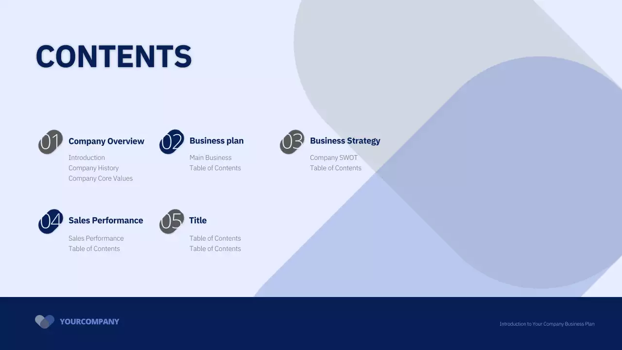 Blue Professional Business Plan Document Presentation