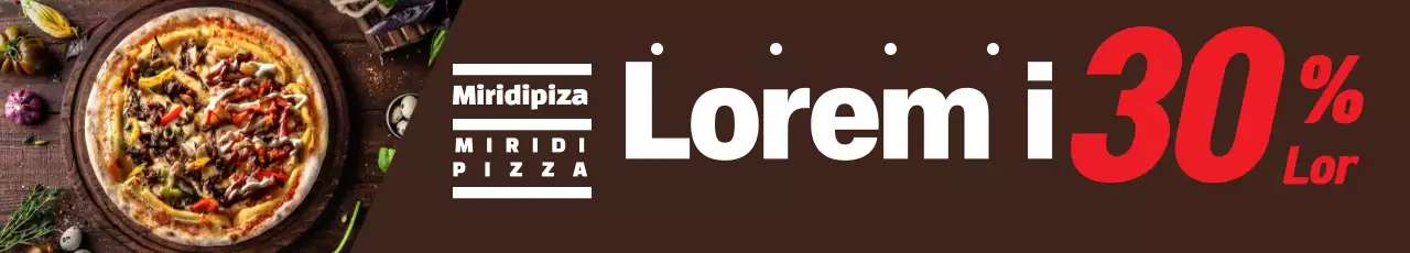 Brown Photo Highlight Neat Pizza Sale Event