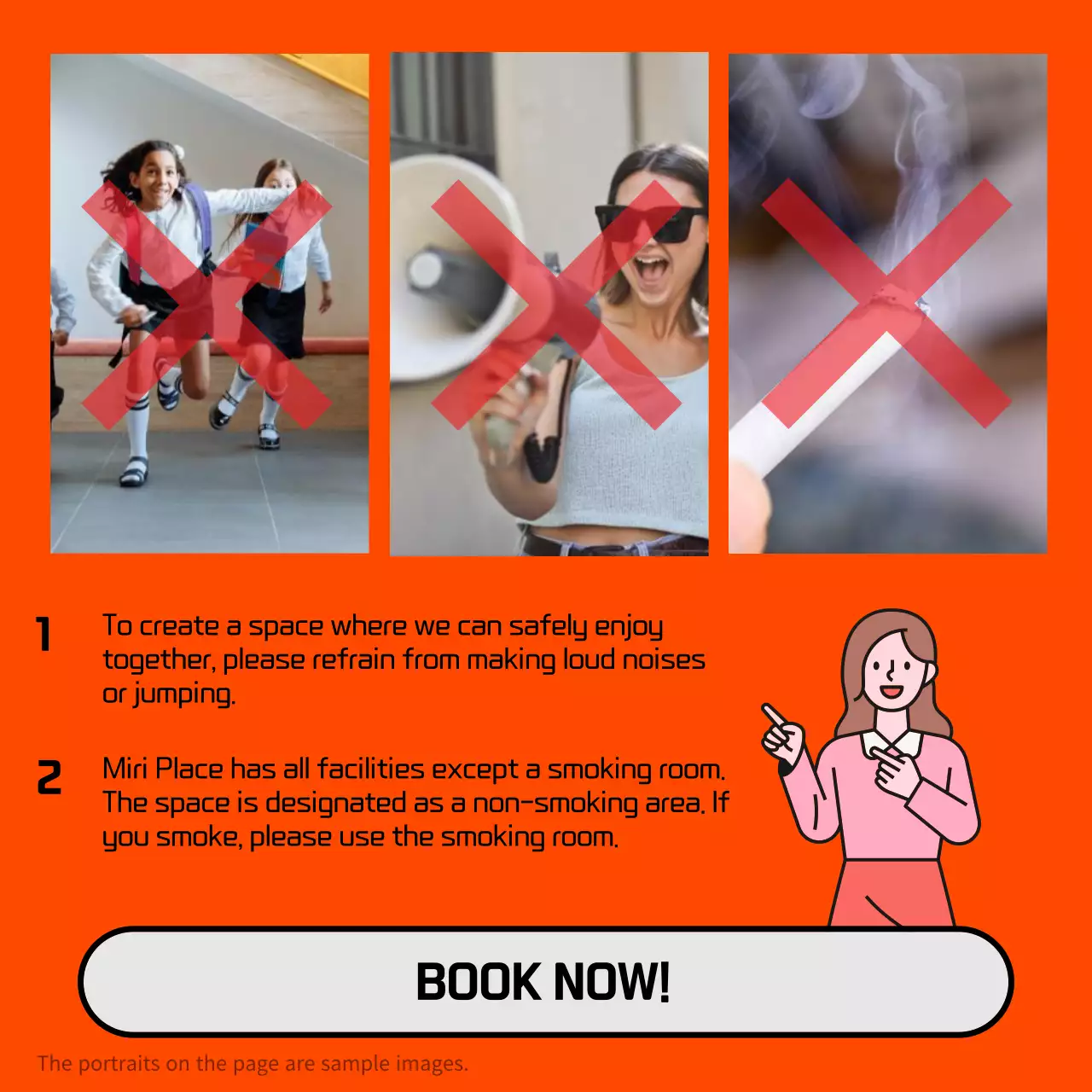 Orange Modern Cultural Guide Instagram Carousel