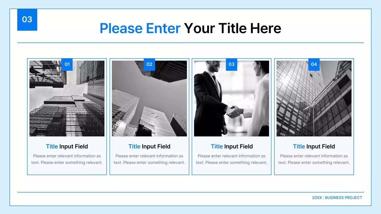 Blue Minimal Business Guide Presentation