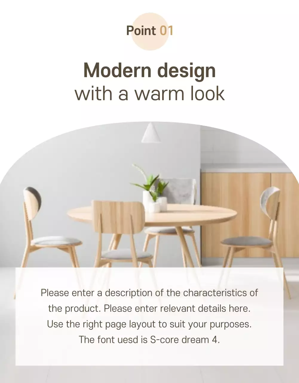Beige Modern Furniture Promotion Poster