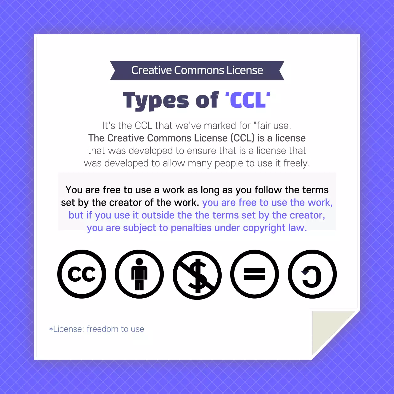 Purple Modern Fair Use Promotion Instagram Carousel