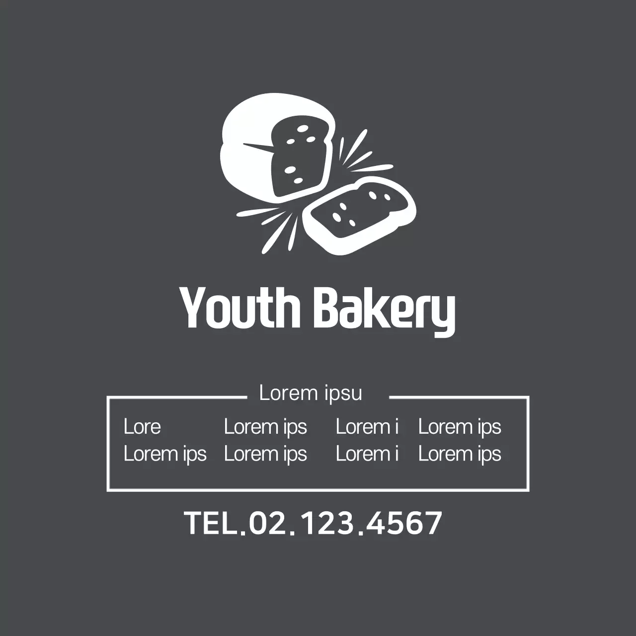 ilustração cinzenta padaria simples padaria