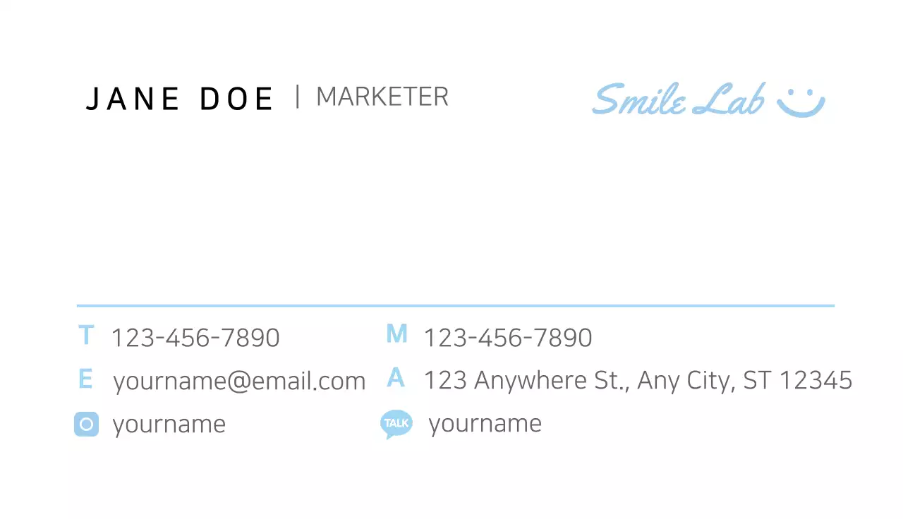 SmileLab General Business Card