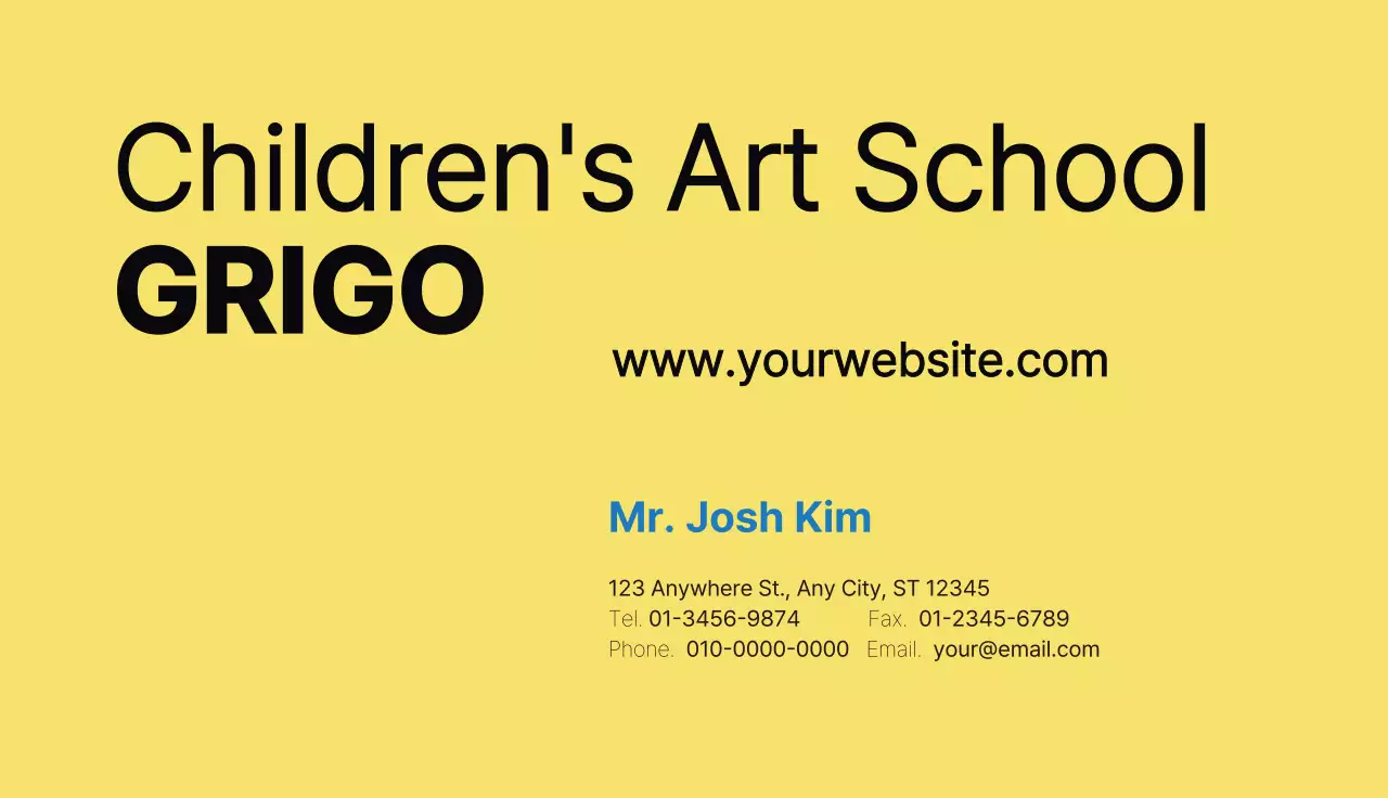 Blue Playful Imagination Promotion Business Card