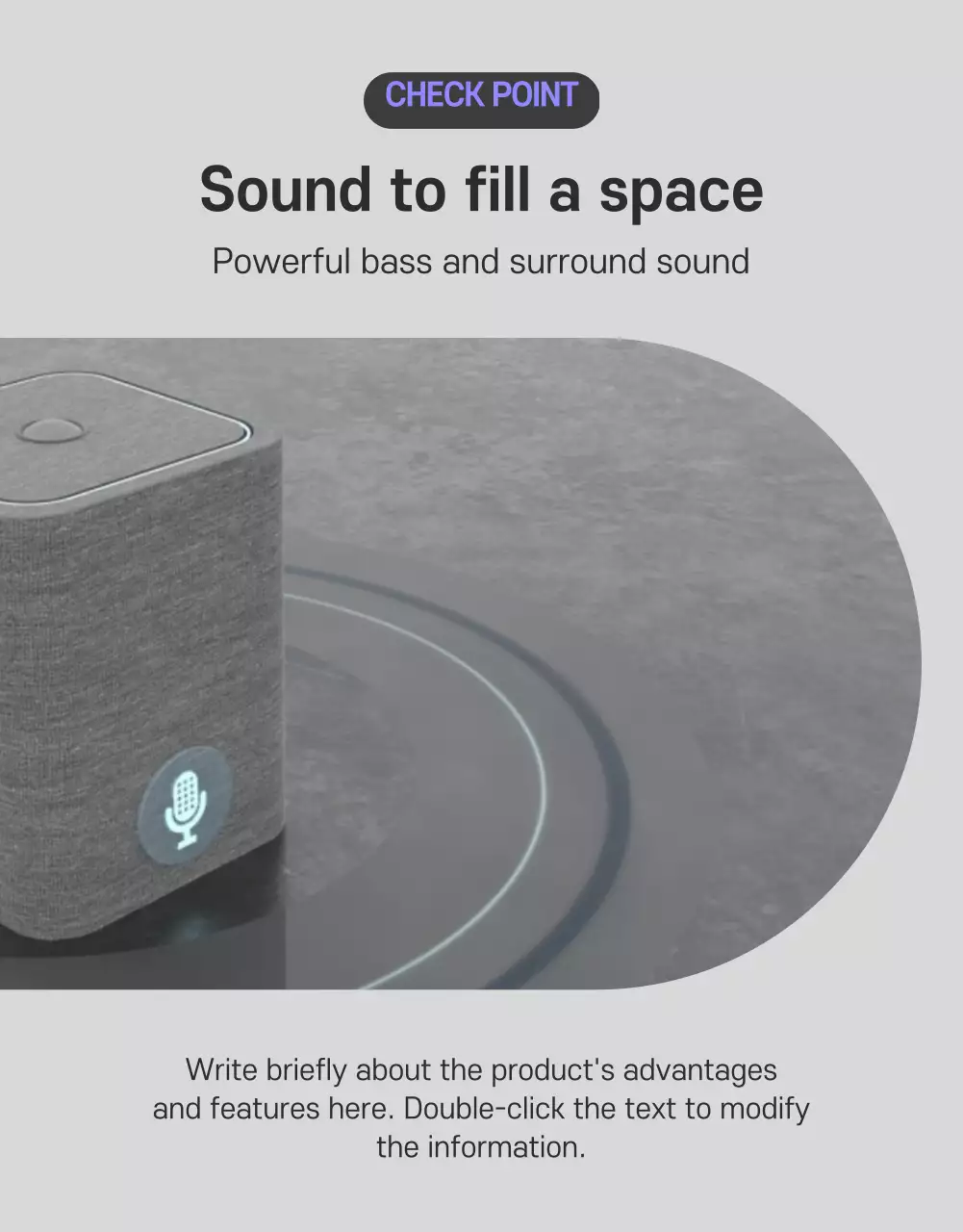 Clean, black and gray detail pages