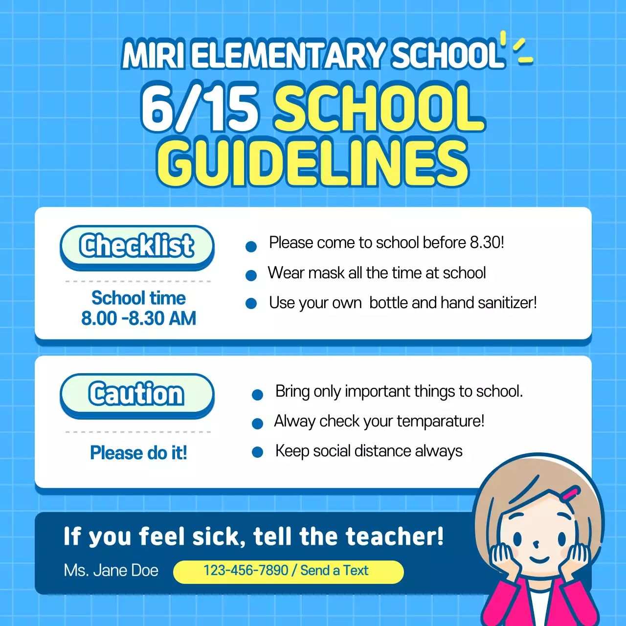 Back to school announcements