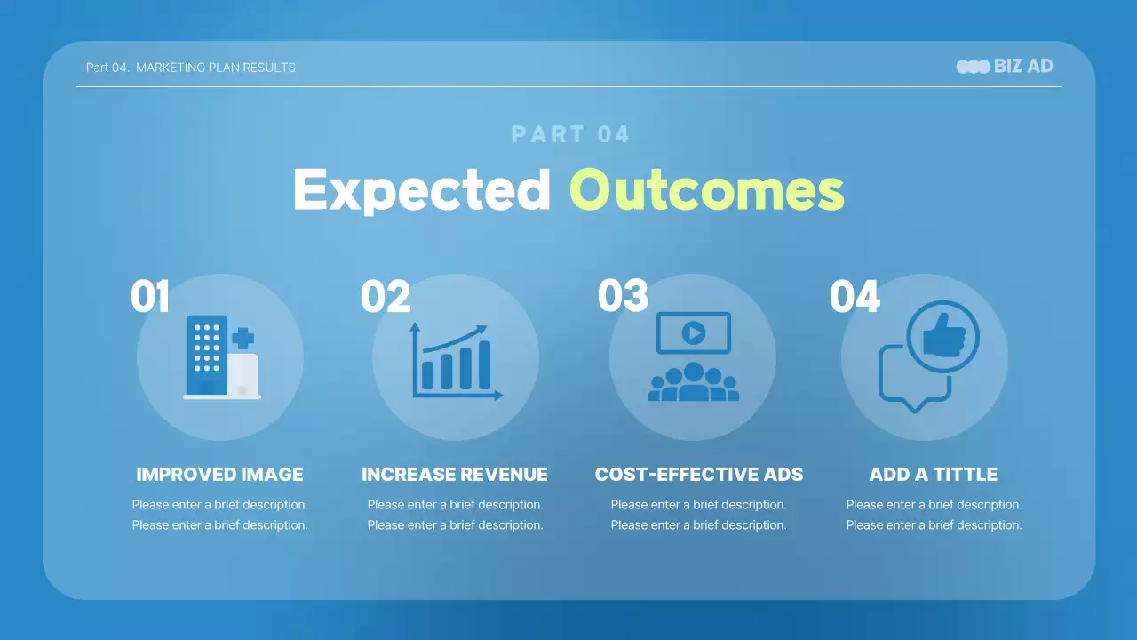 Medical presentations in blue