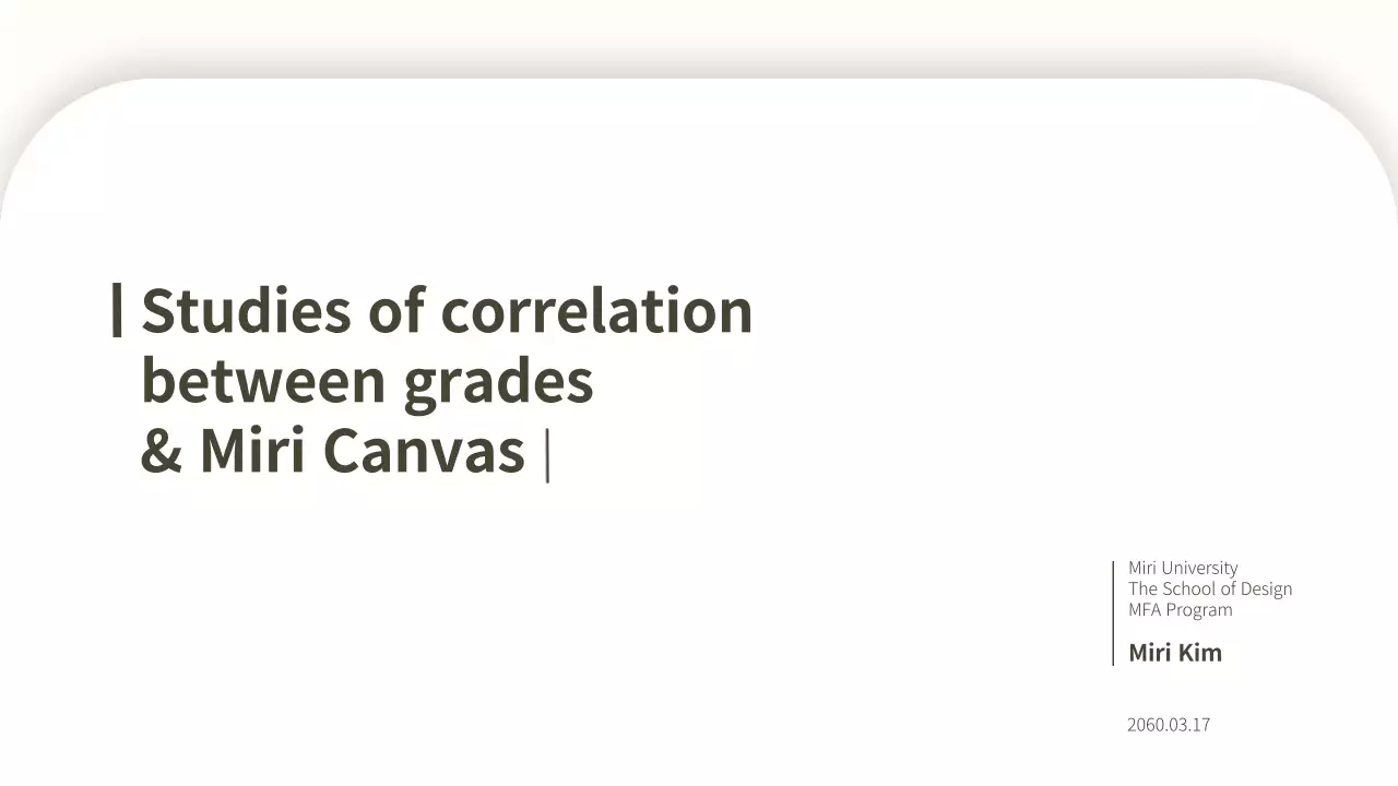 Beige Professional Study Report Presentation