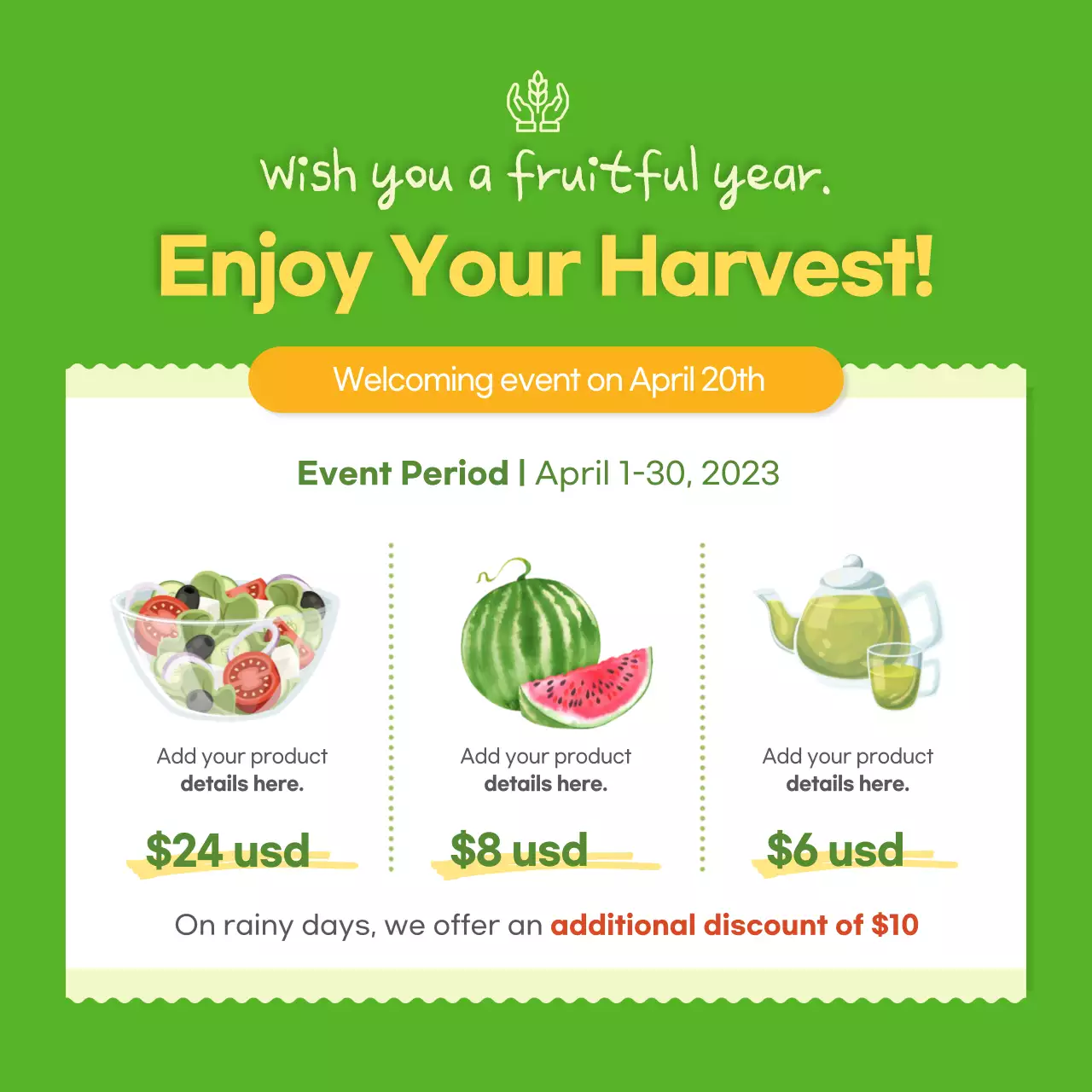 Yellow Rustic Farming Storybook Instagram Carousel