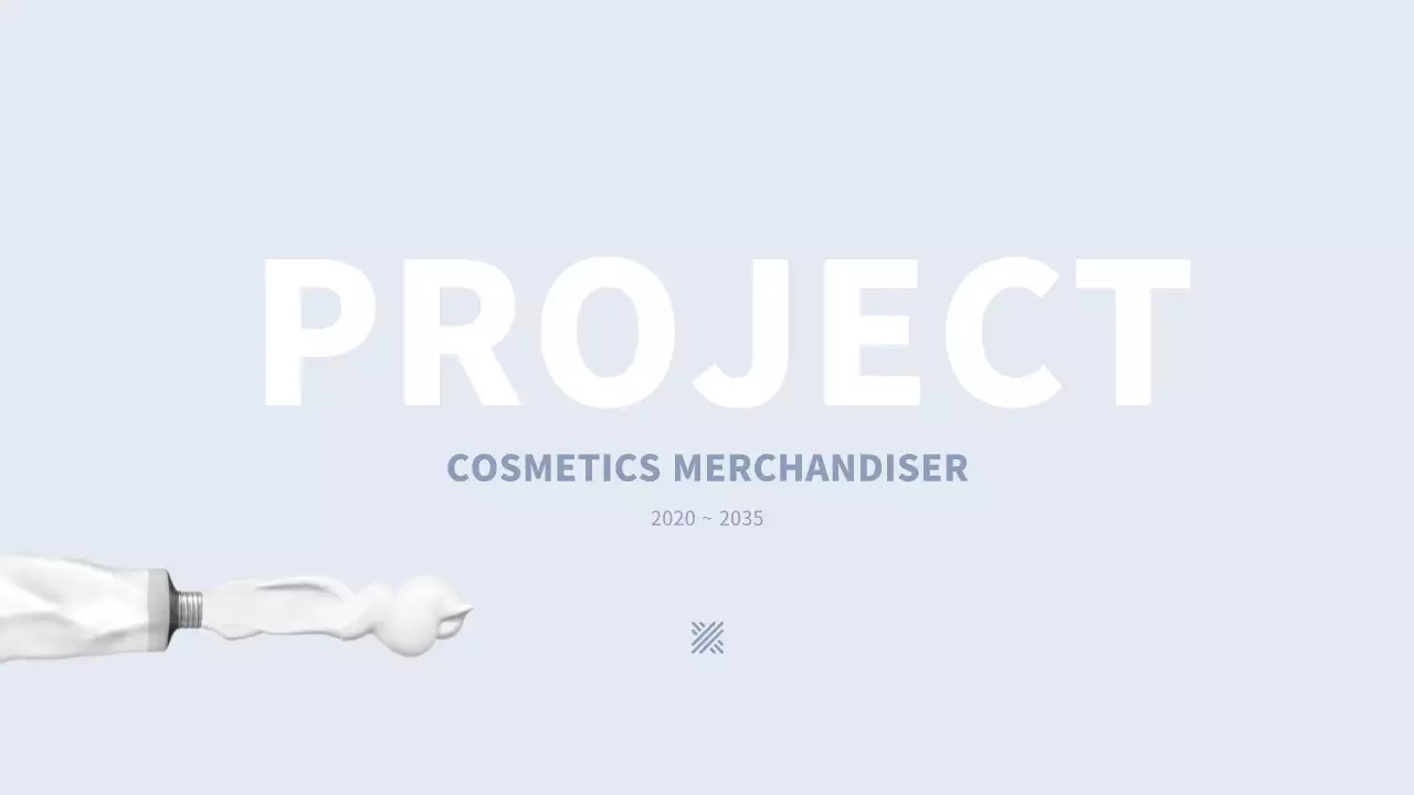 Simple cosmetics MD portfolio in light blue and black