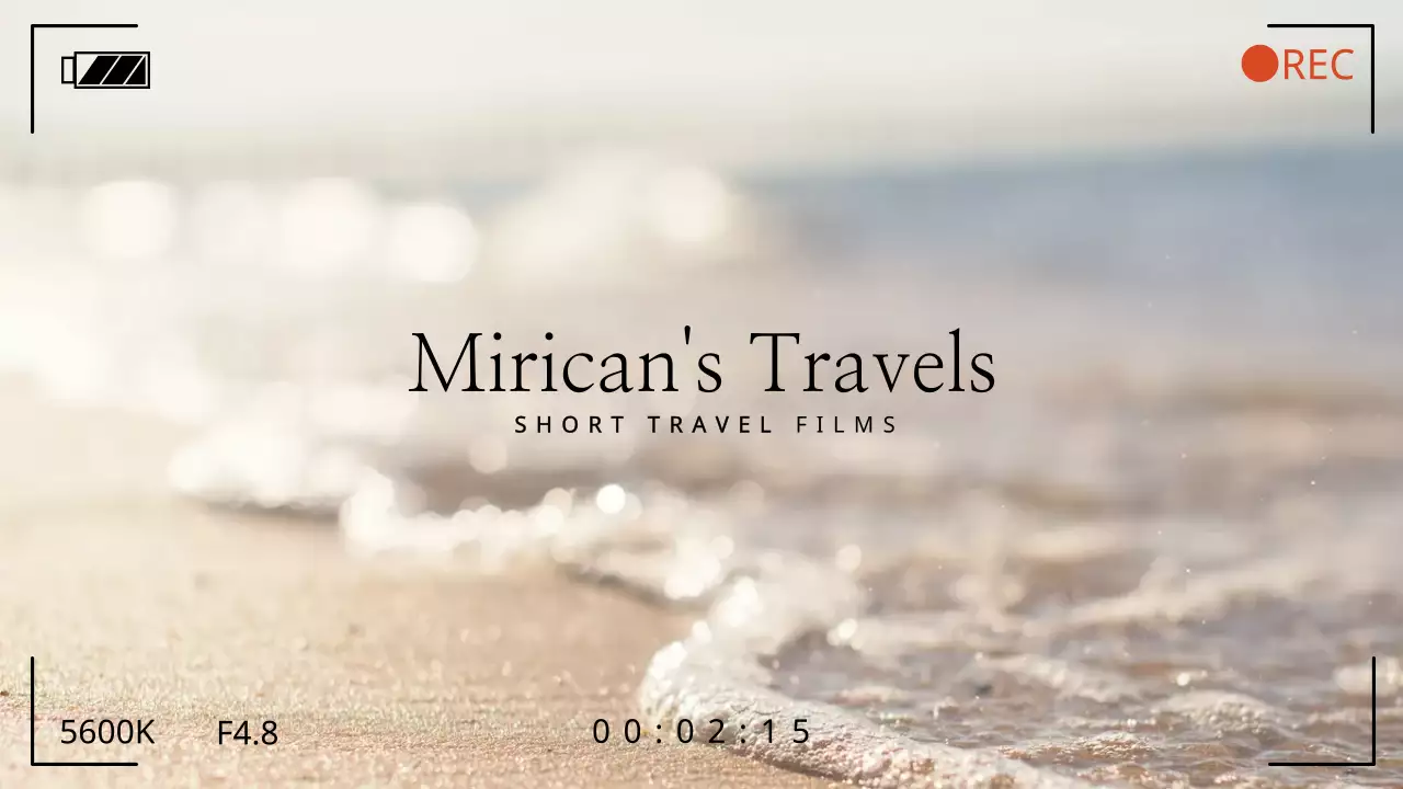 Beige Minimal Travel Vlog YouTube Thumbnail