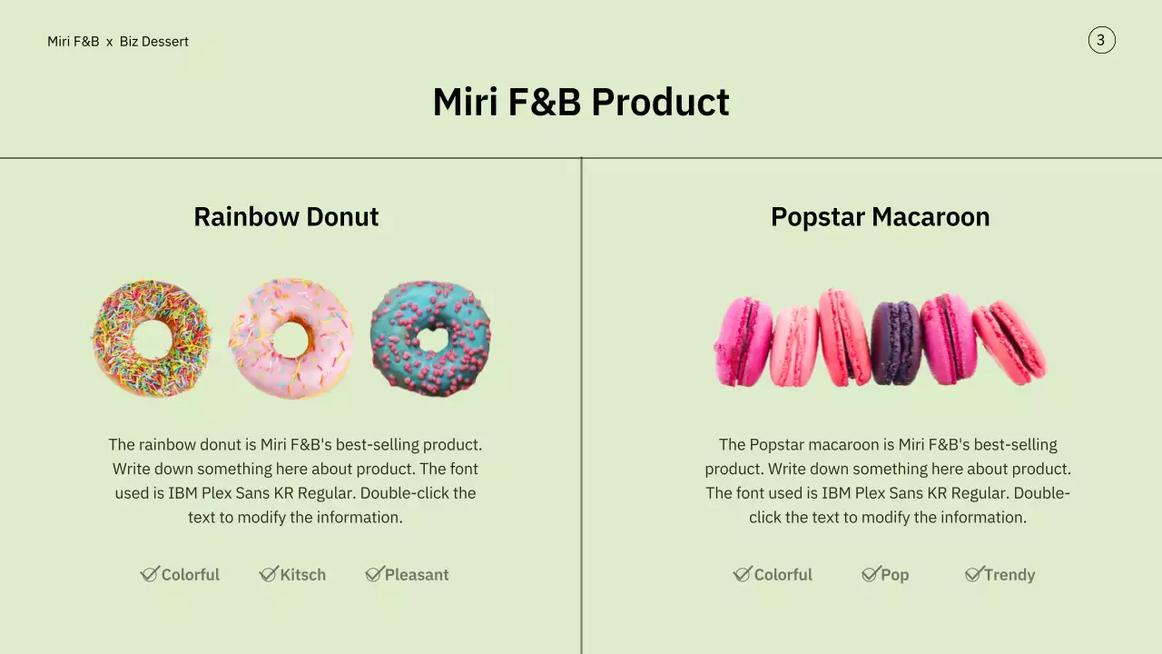 Yellow and pastel dessert brand collaboration proposal