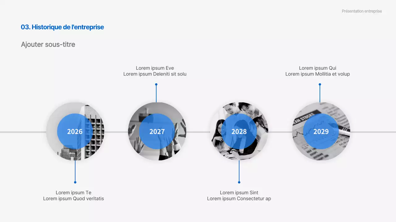 Présentations d'entreprise en mouvement