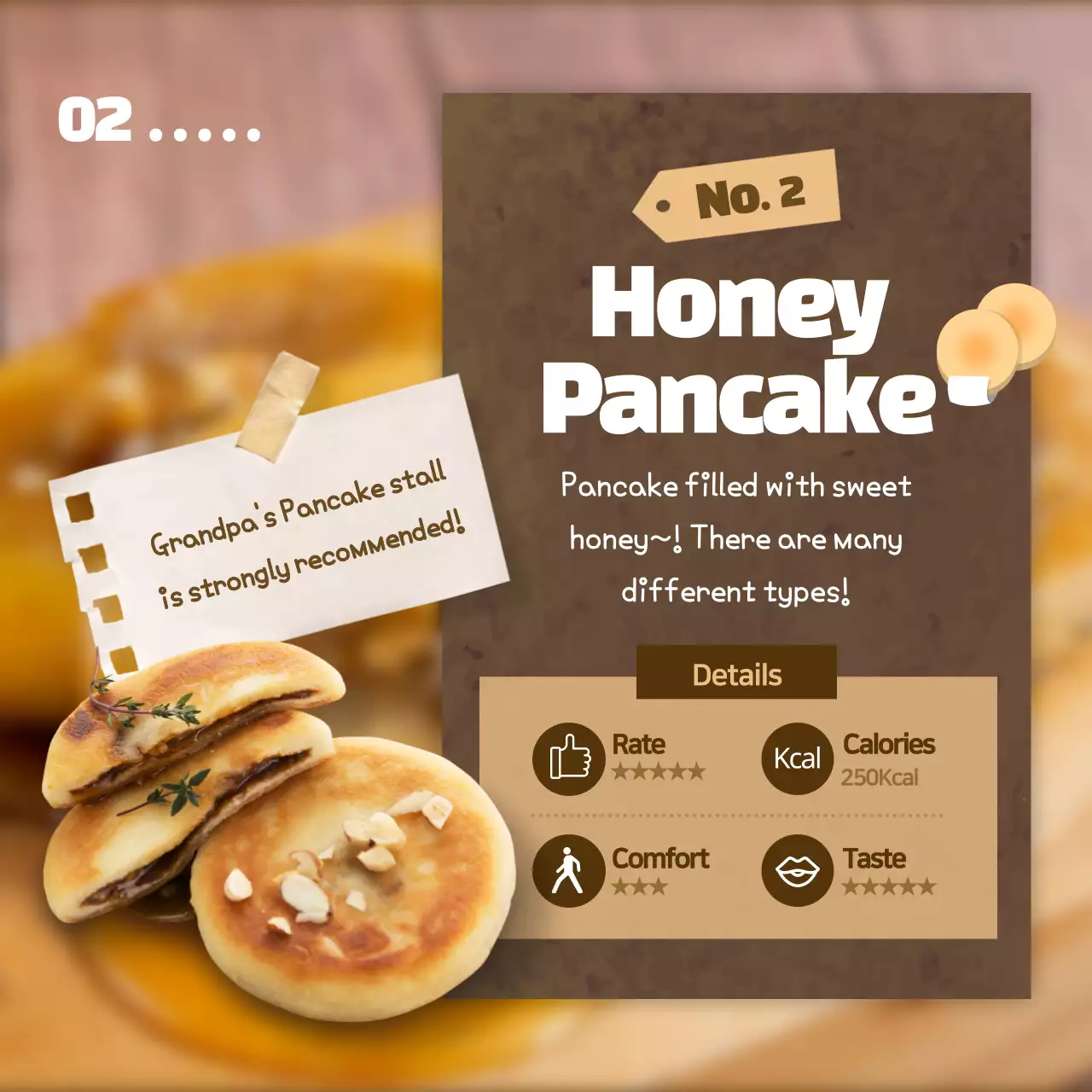 Blue Retro Snack Promotion Instagram Carousel