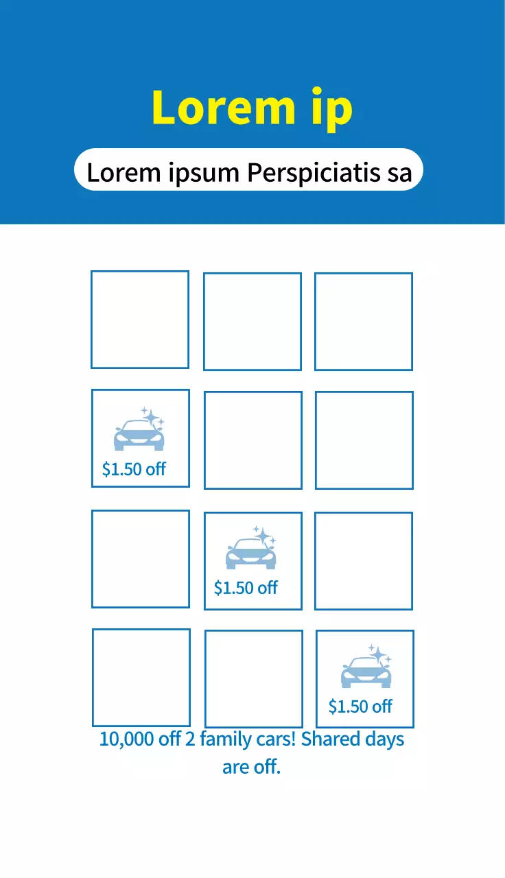 Danh thiếp quảng cáo rửa xe Blue Clean