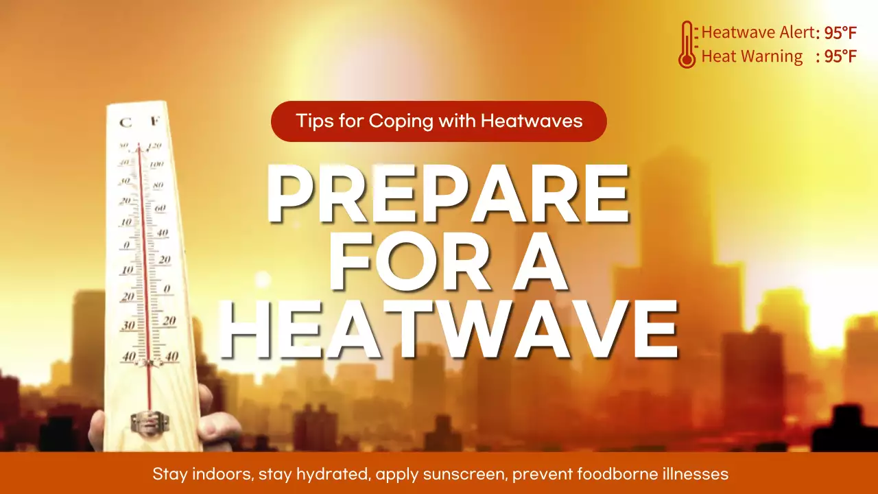 Orange Modern Heatwave Guideline YouTube Thumbnail