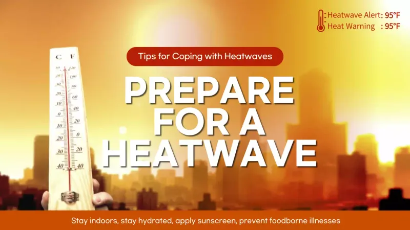 Orange Modern Heatwave Guideline YouTube Thumbnail