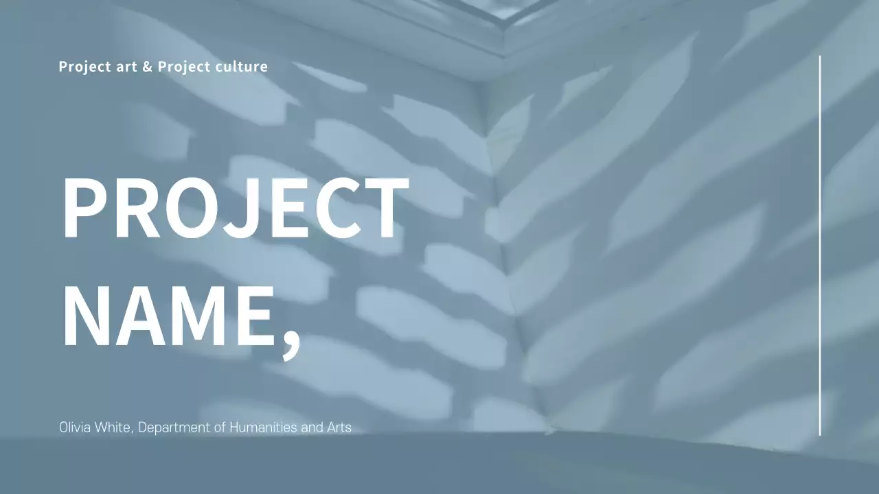 Blue Modern Project Guide Presentation