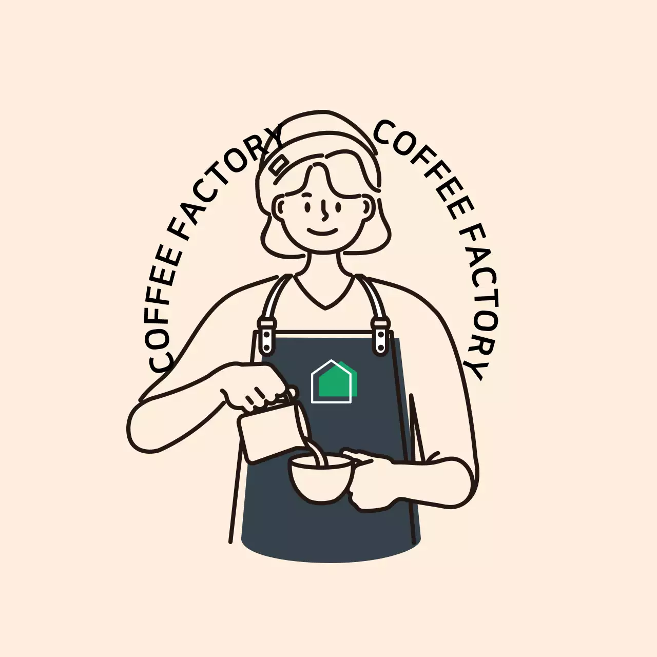 バリスタステッカー