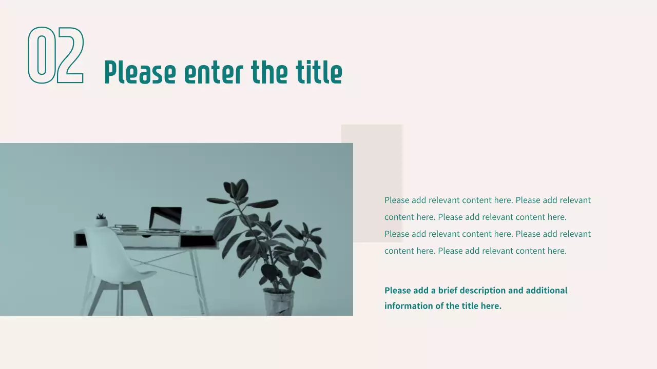 Teal Clean Business Presentation