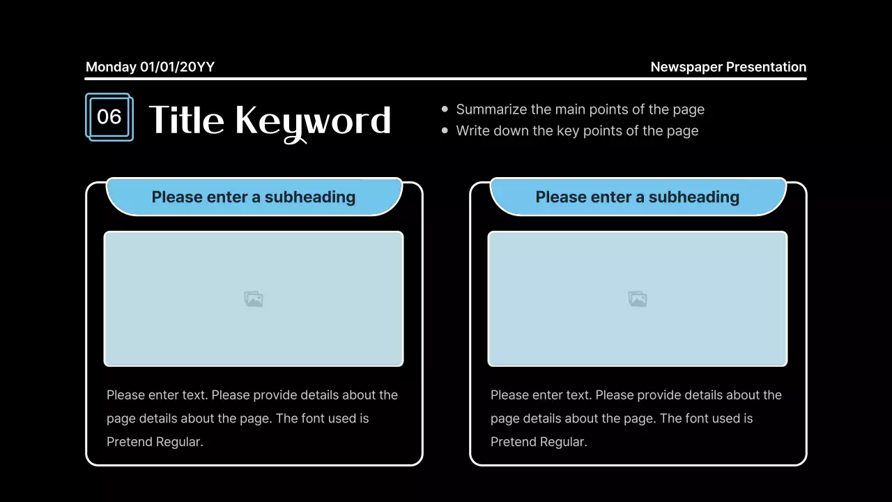 Black Modern Notes Presentation