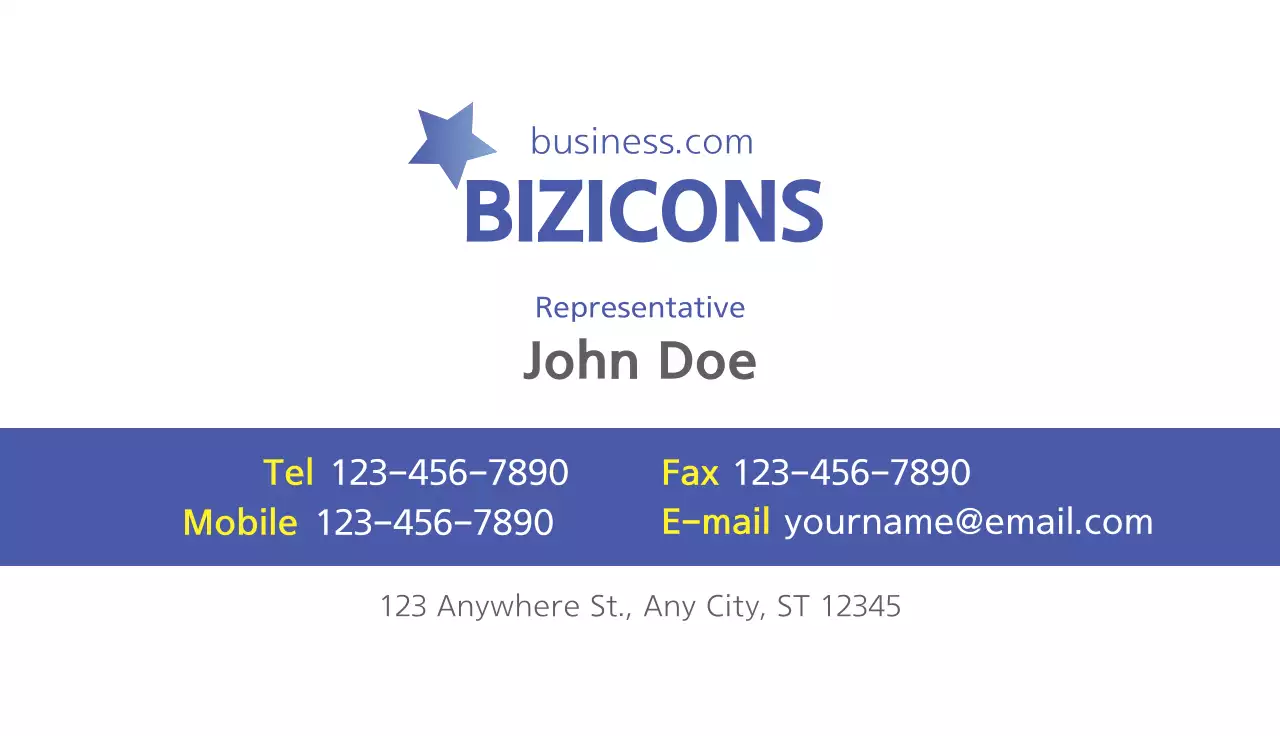 Blue Modern Business Card