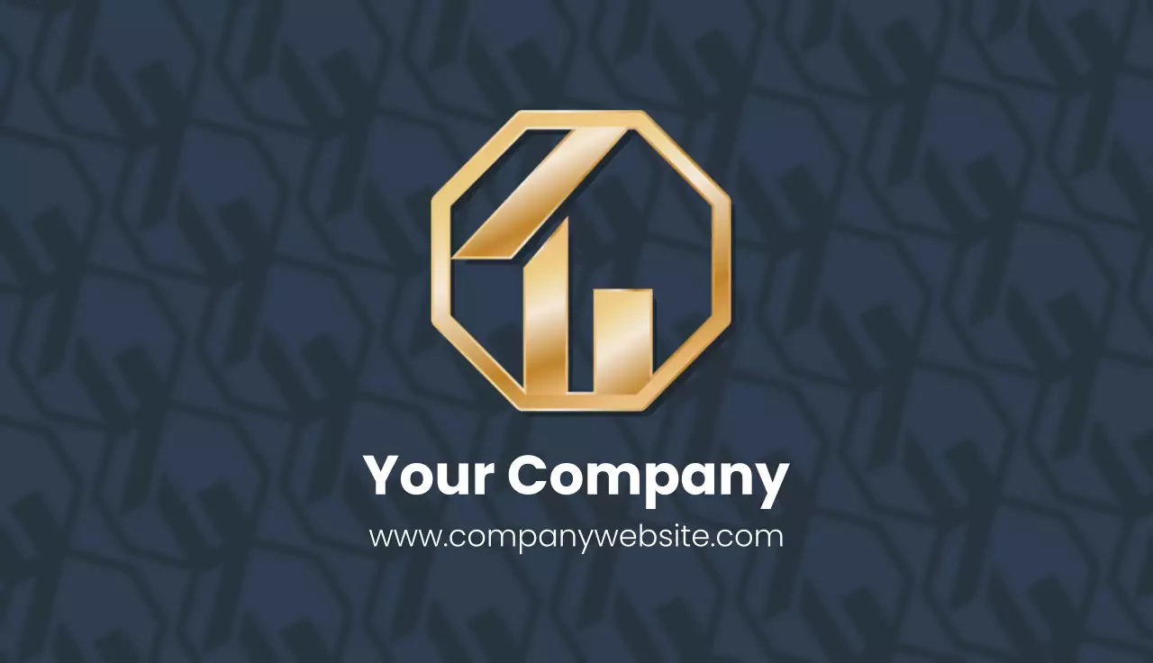 Navy Modern Business Card