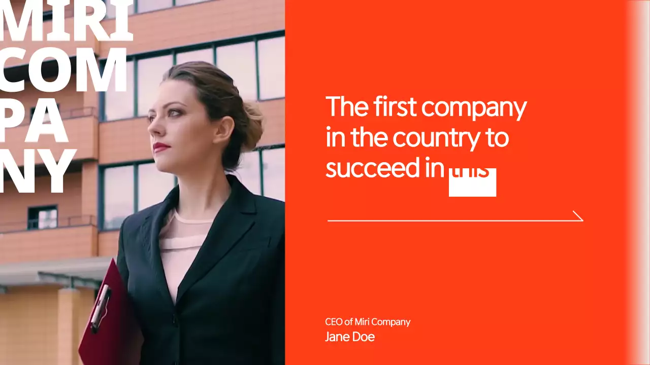 레드 프로페셔널 비즈니스 프레젠테이션