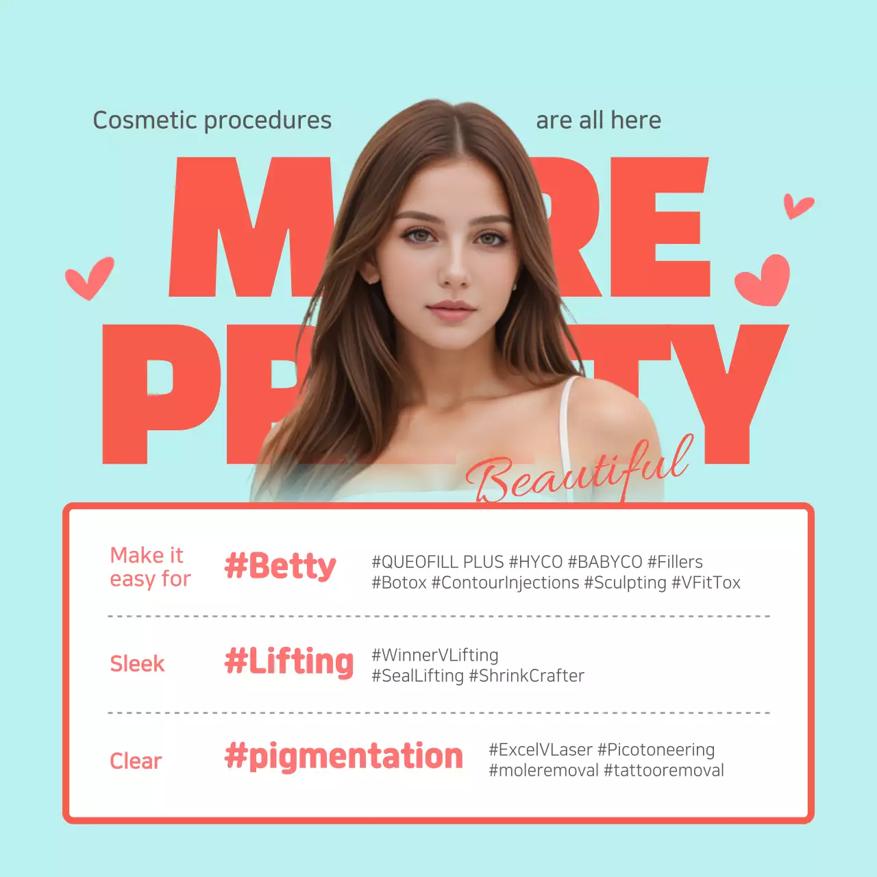 Blue Modern Beauty Promotion Instagram Post