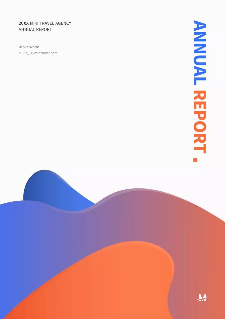 Orange Modern Travel Report