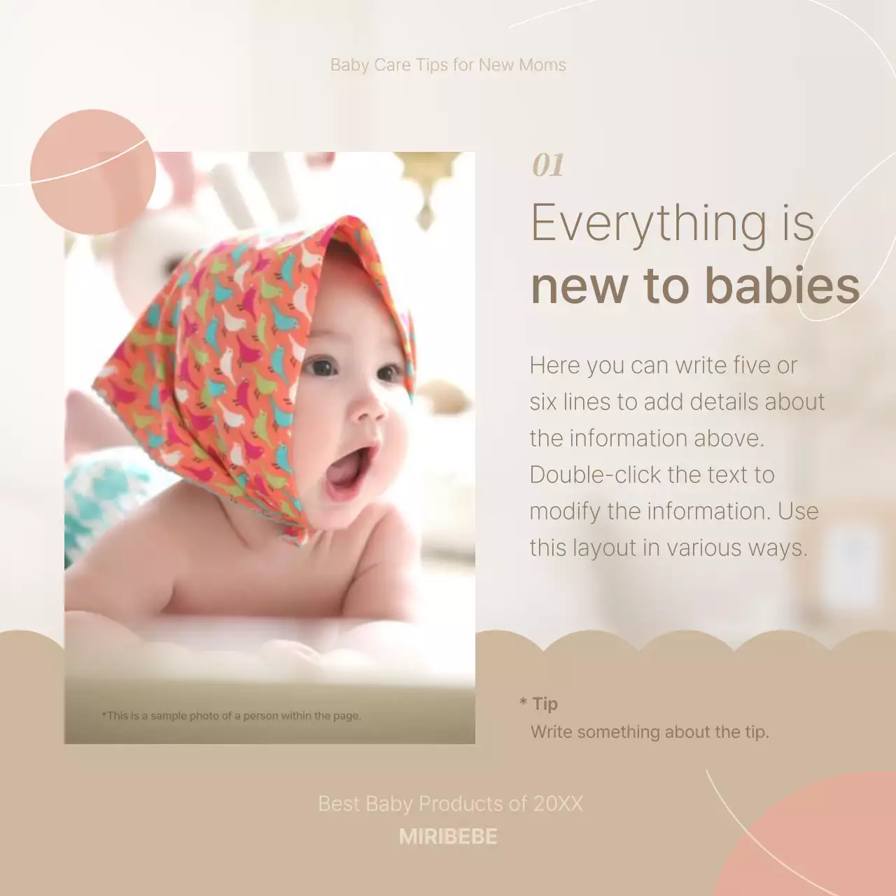 How to care for sensitive pink and beige baby skin