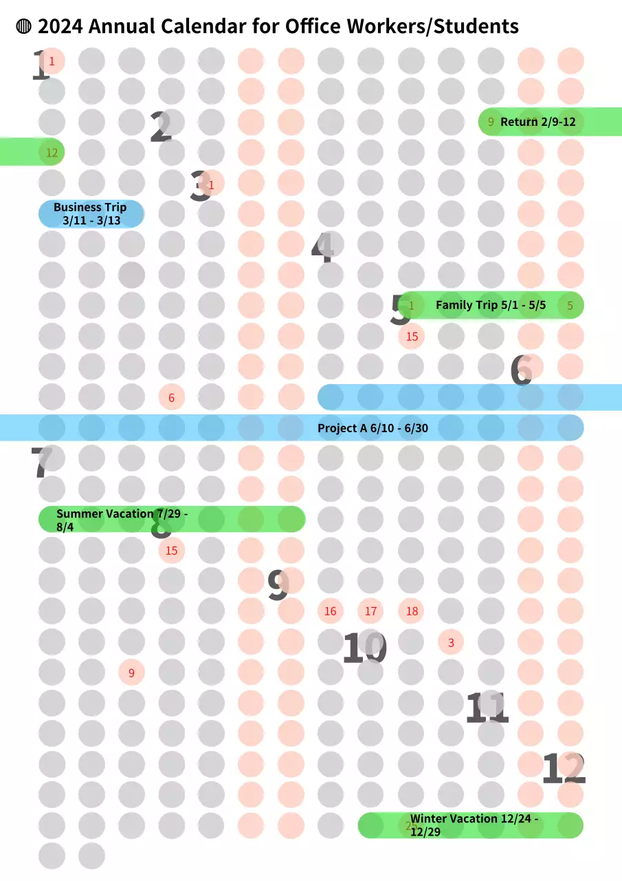 Grey Minimal Calendar Schedule Poster