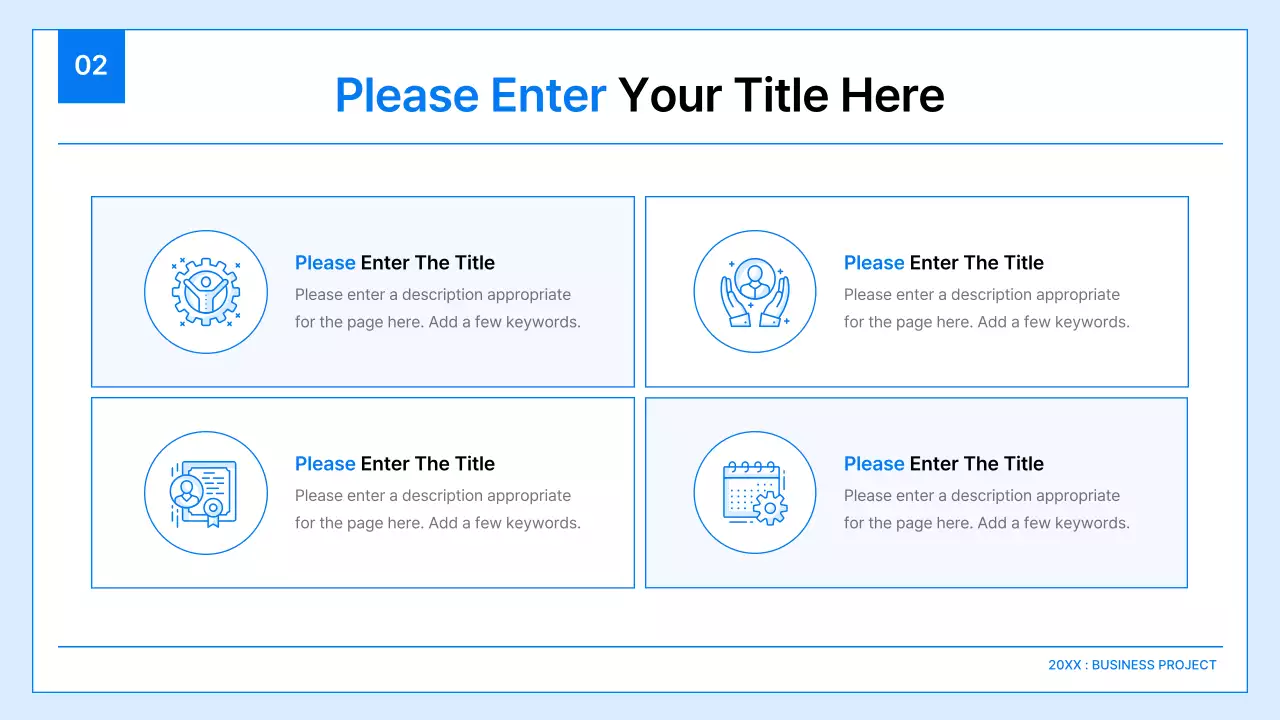 Blue Minimal Business Guide Presentation