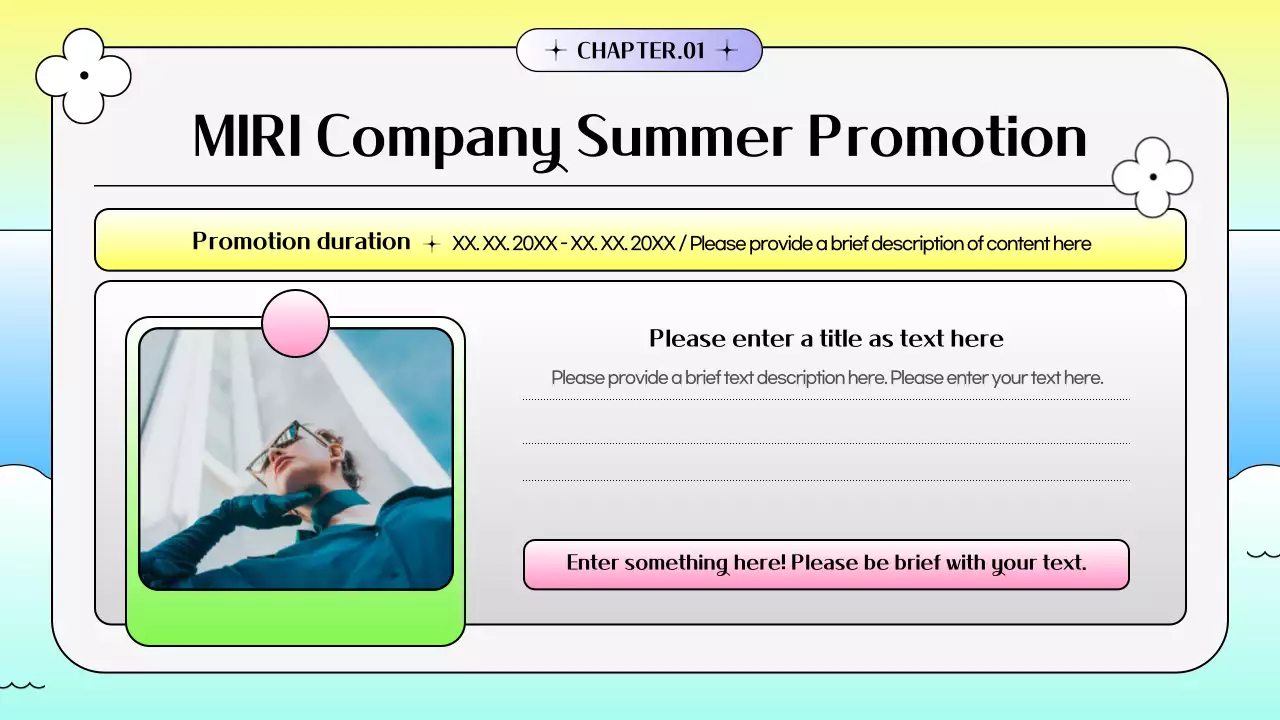 Colorful Modern Summer Promotion Plan Presentation