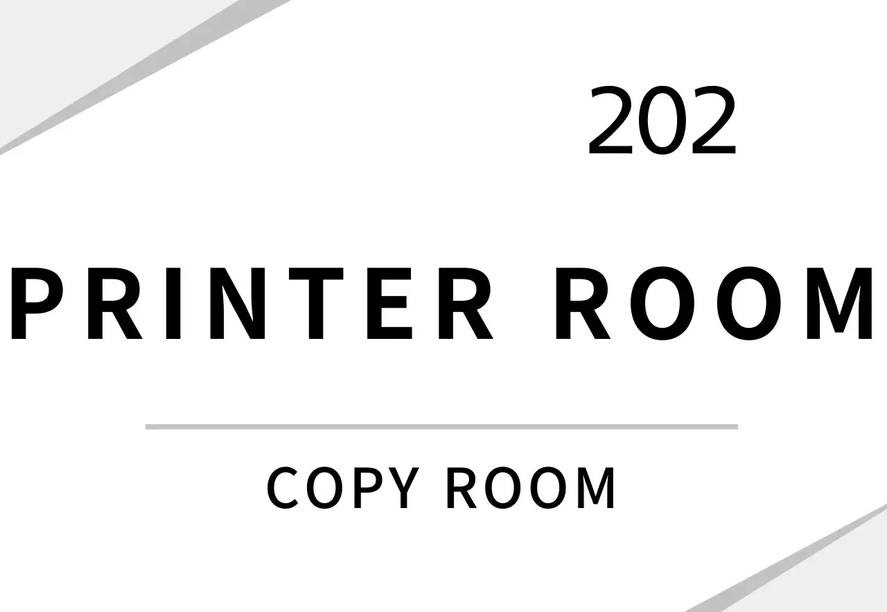 White clean graphic company sign