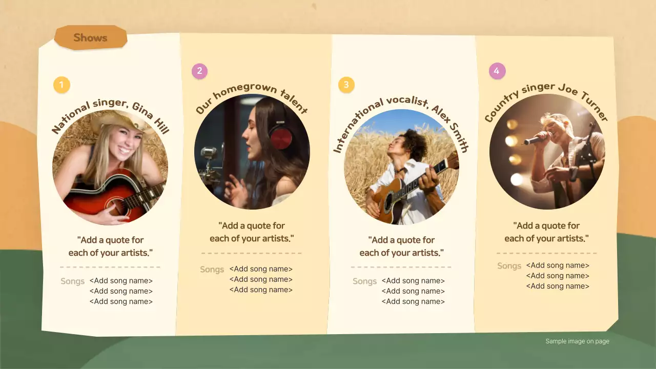 Beige Rustic Festival Guide Presentation