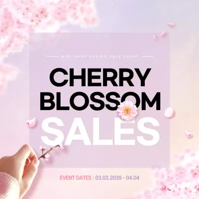 Pink Floral Spring Promotion Instagram Post
