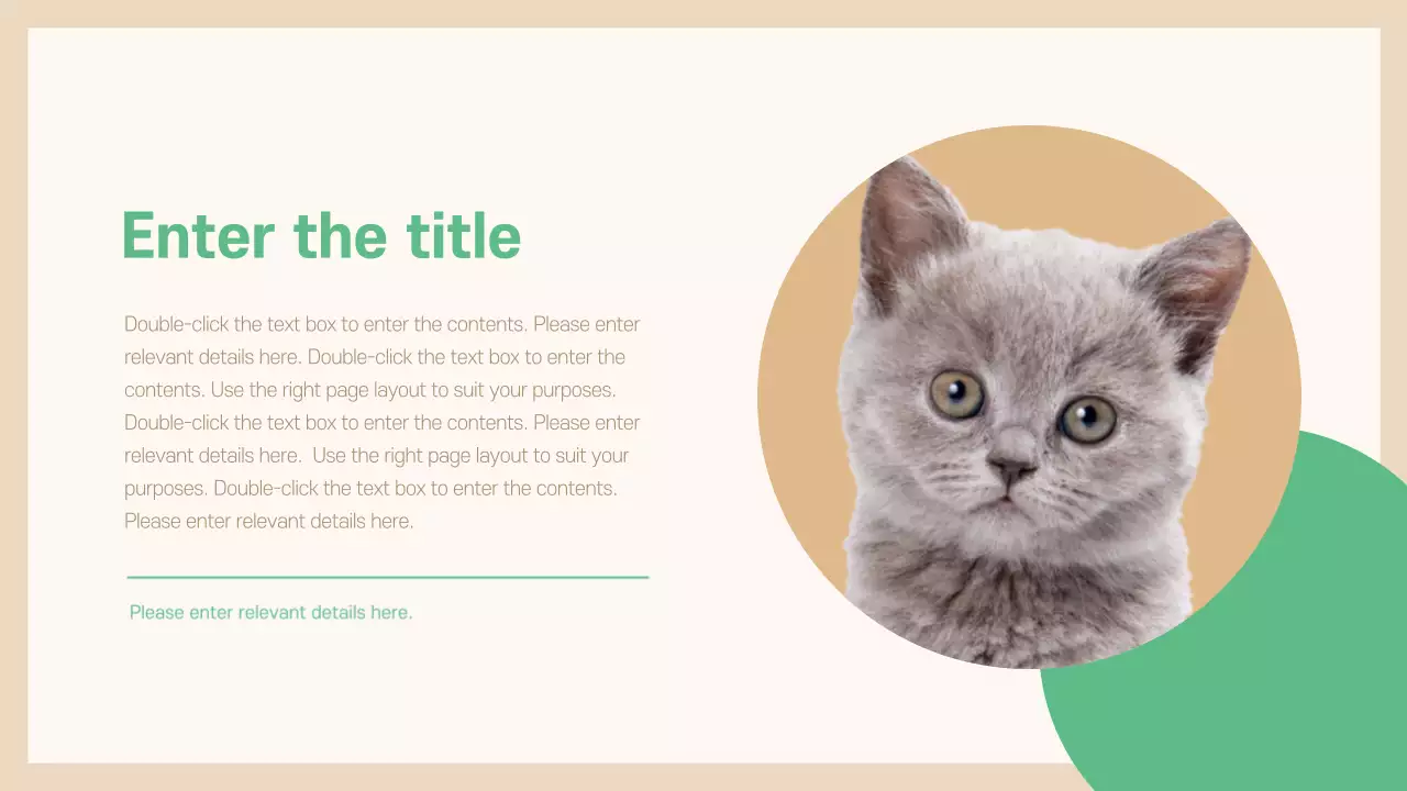 Beige Minimal Pet Presentation