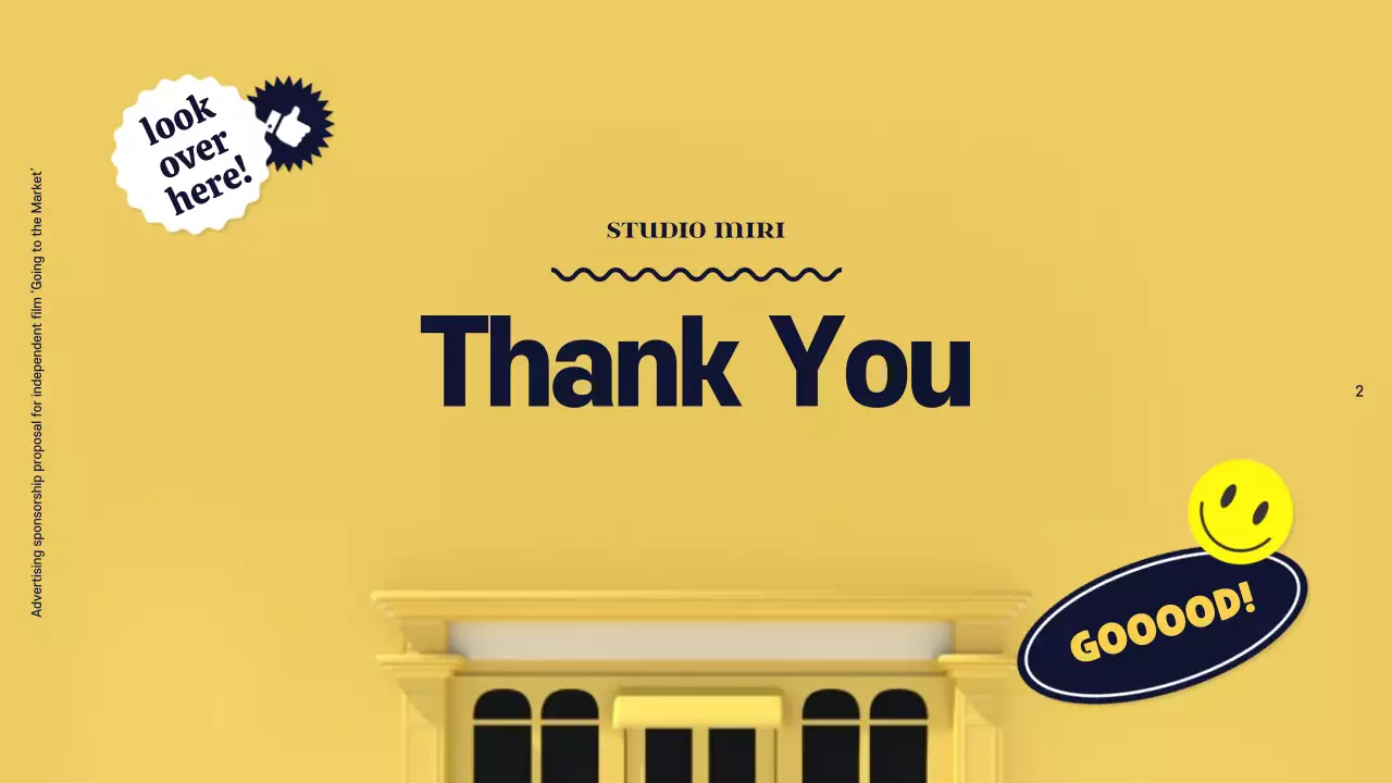 Yellow Modern Film Proposal Presentation