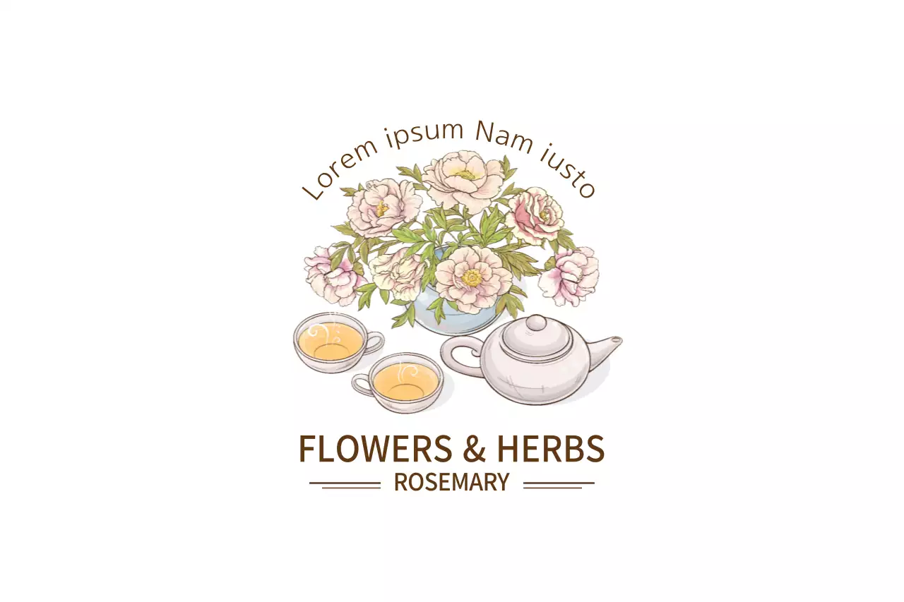 Spanduk Iklan Teh Vintage Beige