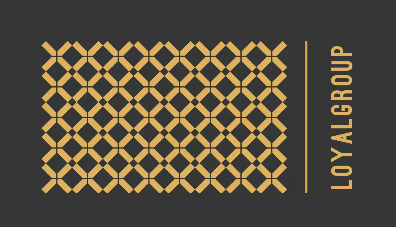 Black Geometric Business Card