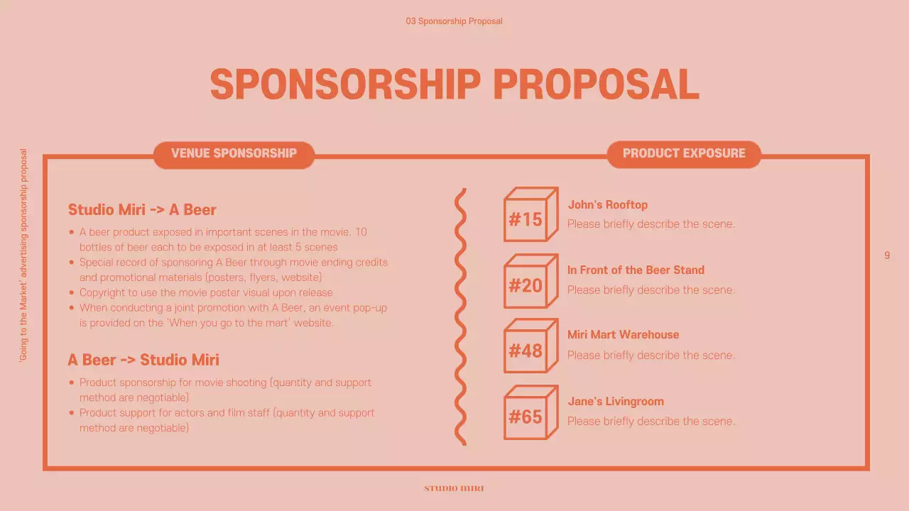 Yellow Modern Film Proposal Presentation